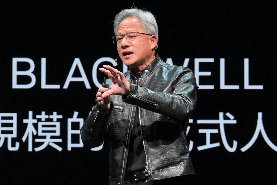 Nvidia CEO Jensen Huang speaks ahead of Computex 2024 in Taipei on Sunday. Photo: VCG