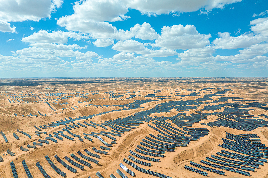 A photovoltaic project in Urumqi, Xinjiang Uyghur autonomous region, on June 5. Photo: VCG