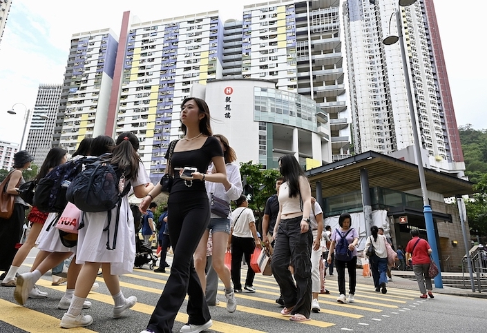 A public housing complex in Hong Kong.