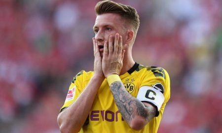 Borussia Dortmund's Marco Reus reacts v 1. FC Union Berlin