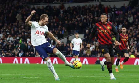 Tottenham's Harry Kane becomes the club's all-time top scorer