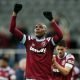 West Ham United's Angelo Ogbonna celebrates after the match